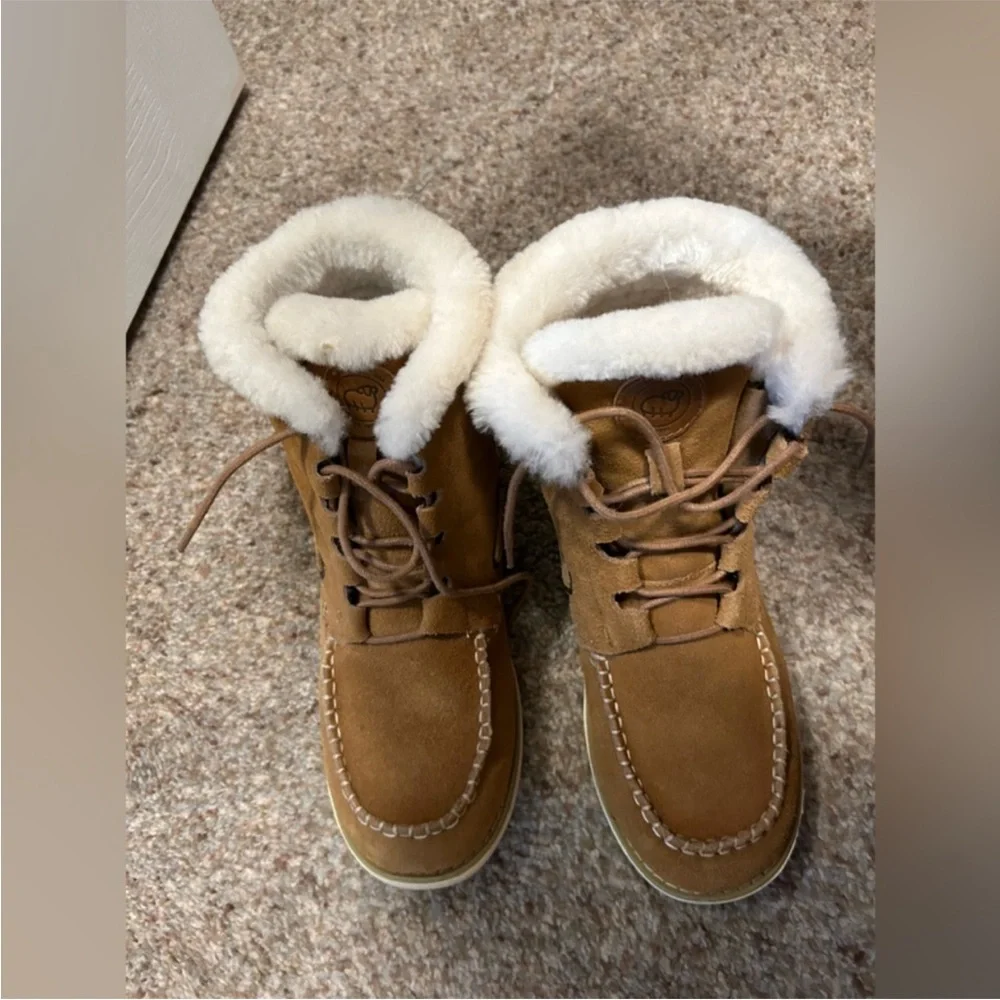 Lamo Moccasin Suede Boots - Picture 2 of 5